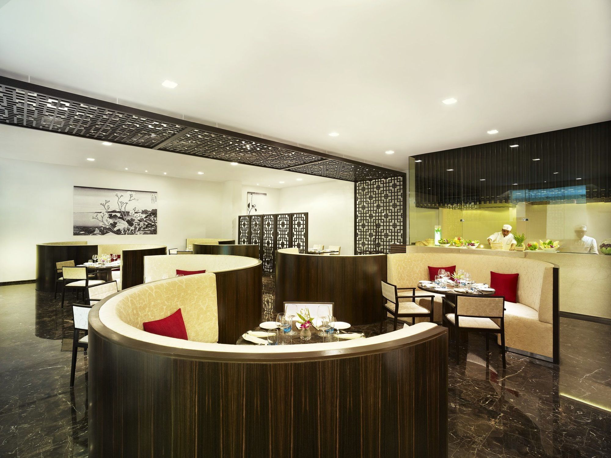 Vivanta Chennai It Expressway Omr Ristorante foto The interior of the lounge